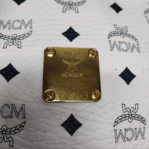 AUTH MCM Travel Bag Large Boston Bag - Picture 5 of 8